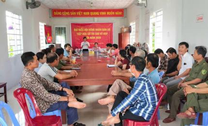 Đại biểu HĐND xã tiếp xúc cử tri